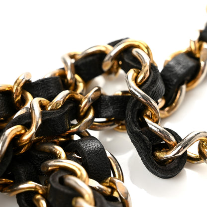 Chanel Lambskin Chain CC Medallion Belt Black Gold 5 of 6
