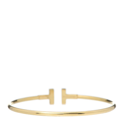 Tiffany 18K Yellow Gold T Wire Bracelet 3 of 5