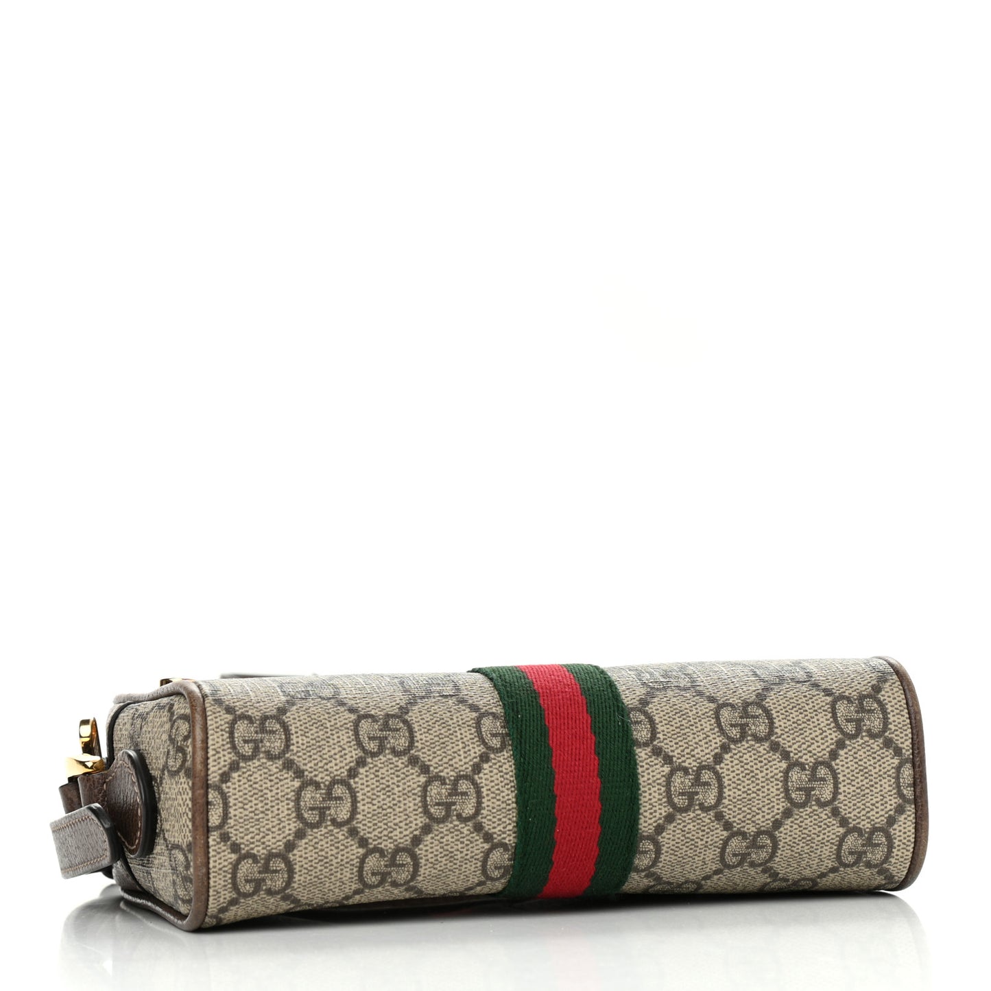 GG Supreme Monogram Web Mini Ophidia Shoulder Bag Brown