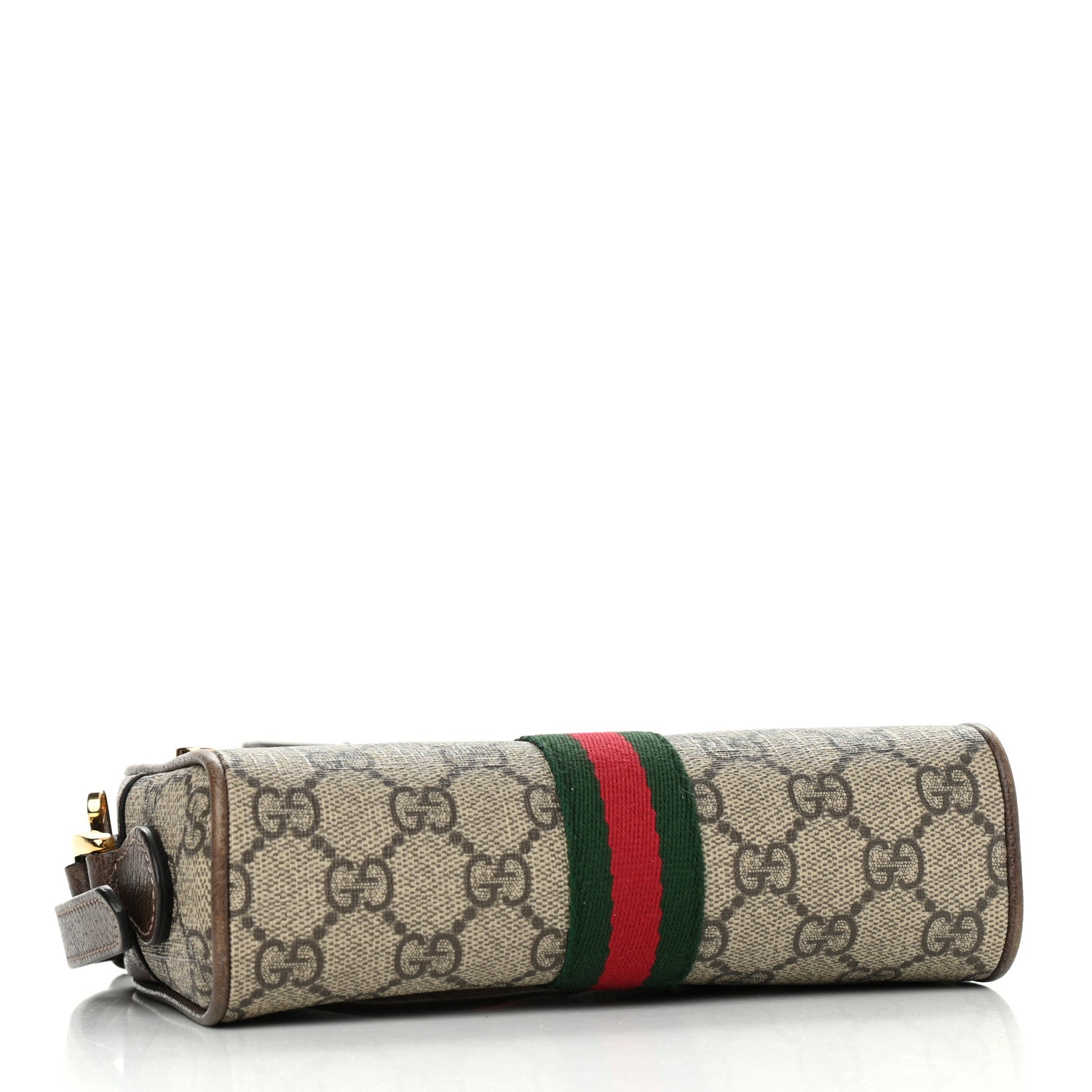 Gucci GG Supreme Monogram Web Mini Ophidia Shoulder Bag Brown 4 of 12