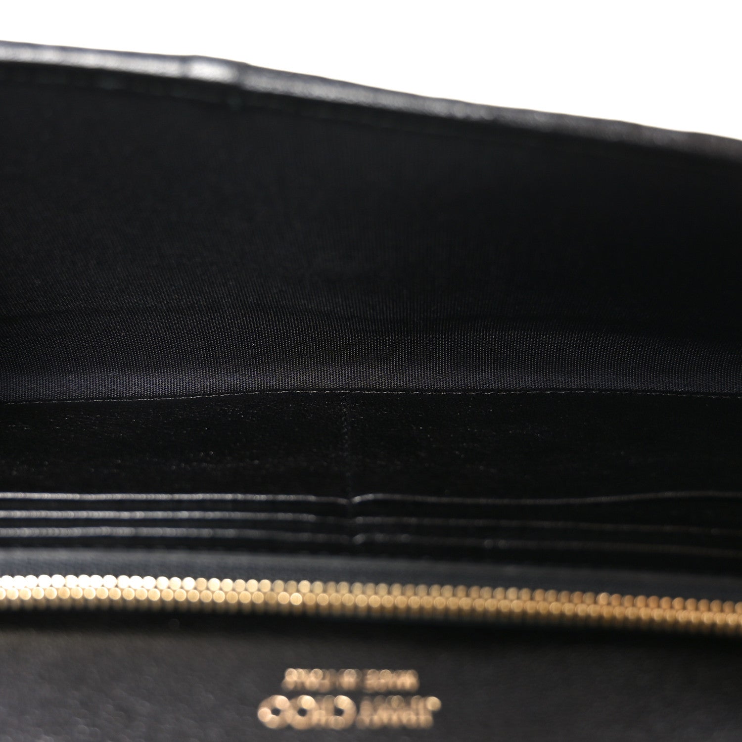 Jimmy Choo Glitter Milla Wallet on Chain Navy 5 of 9