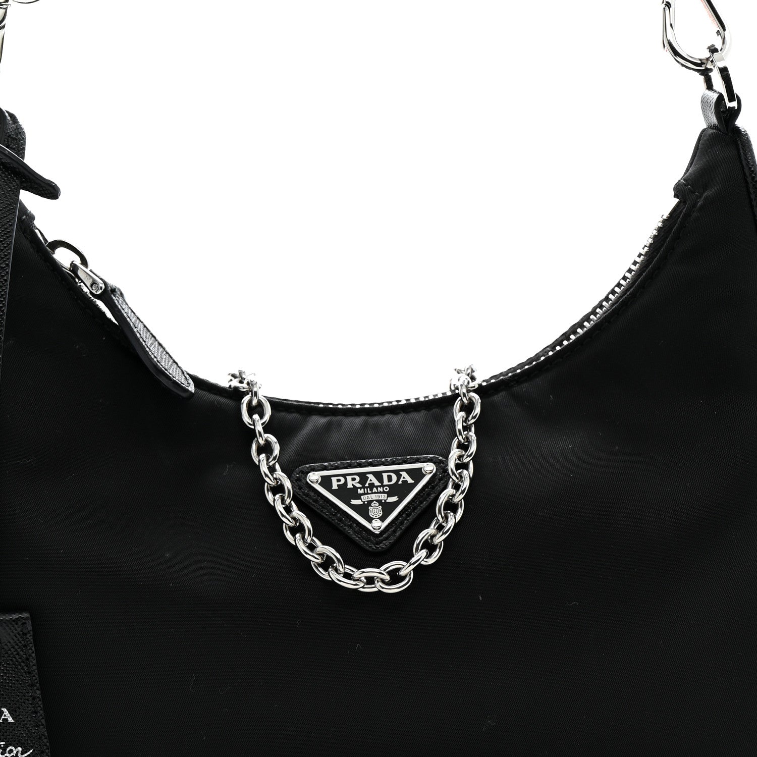 Prada Nylon Re-Edition 2005 Shoulder Bag Black 8 of 10