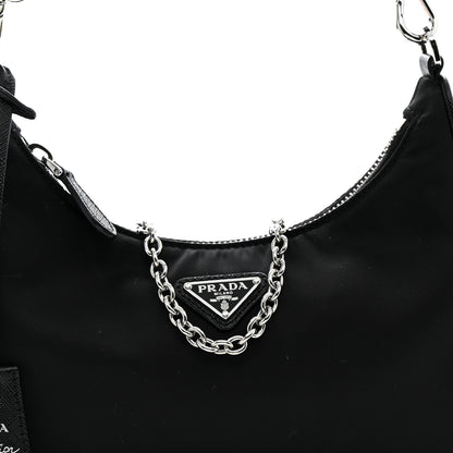 Prada Nylon Re-Edition 2005 Shoulder Bag Black 8 of 10