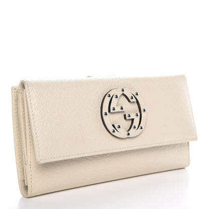 Gucci Calfskin Studded Soho Continental Wallet White 15 of 26