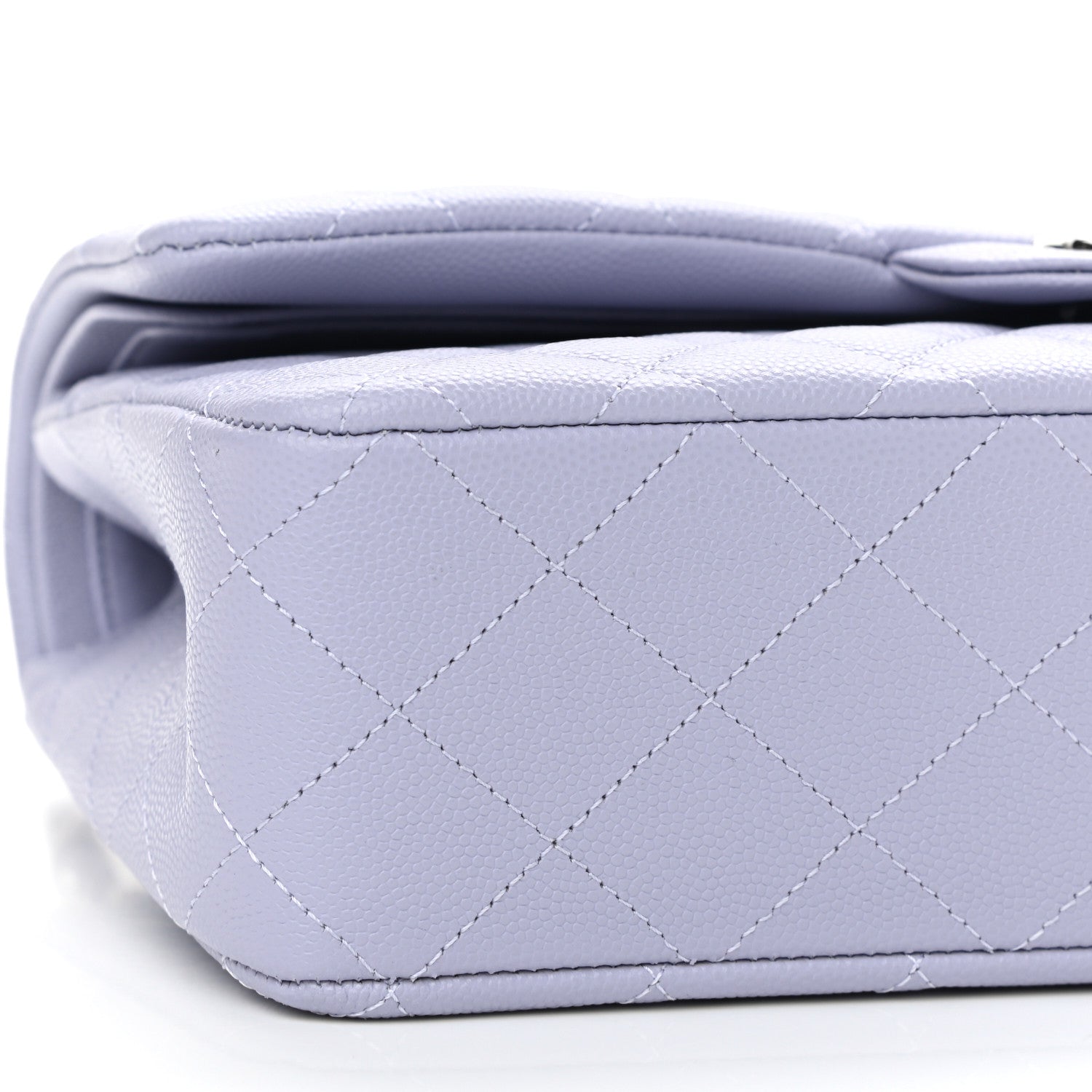 Chanel Caviar Quilted Medium Double Flap Light Purple 9 of 11