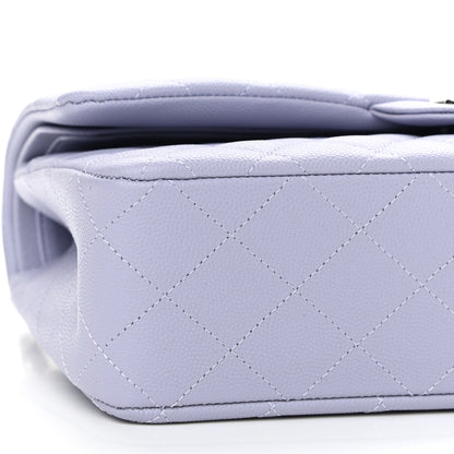Chanel Caviar Quilted Medium Double Flap Light Purple 9 of 11