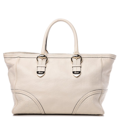 Gucci Calfskin Guccissima Large Signoria Tote Off White 1 of 13