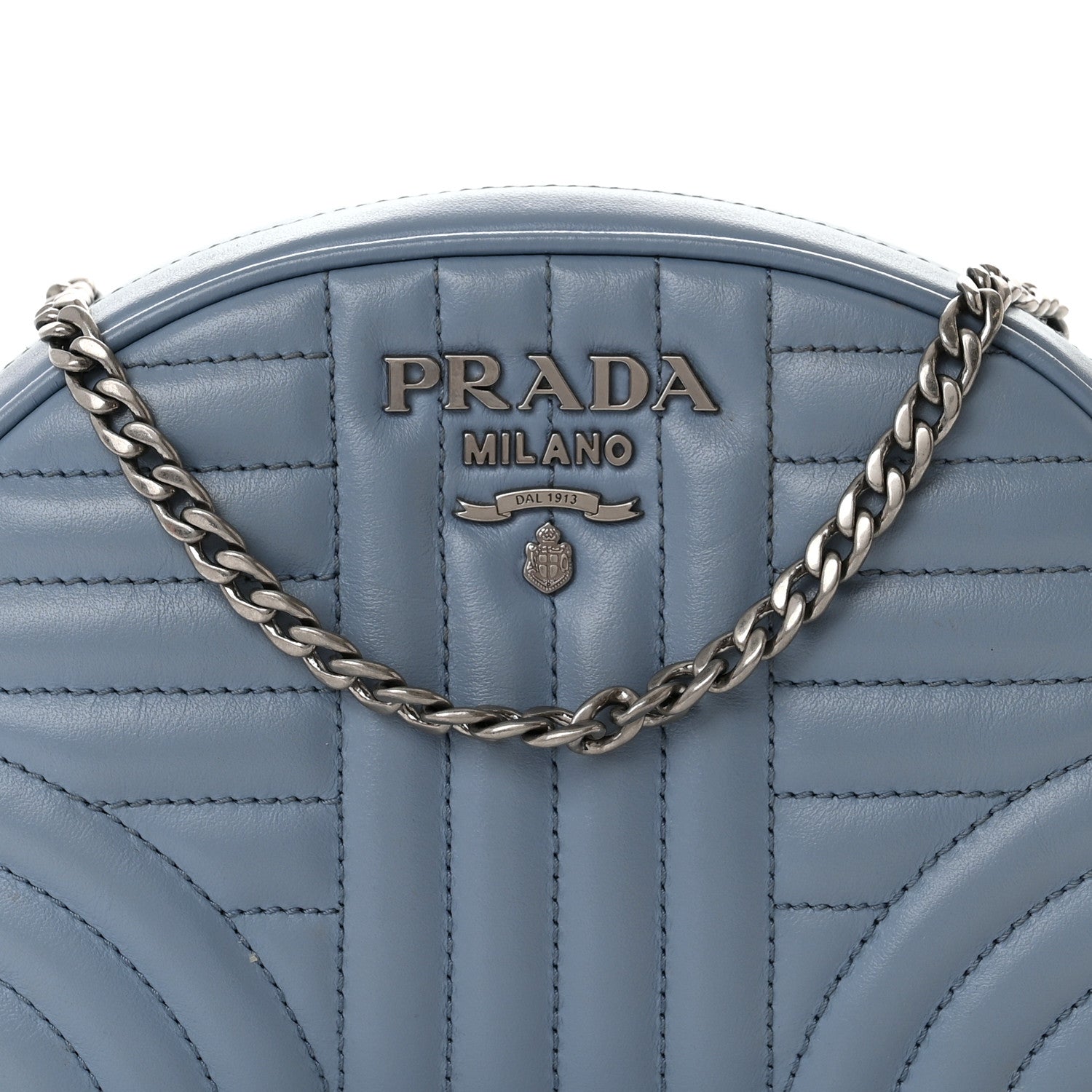 Prada Soft Calfskin Impunture Diagramme Belt Bag Astrale 7 of 11