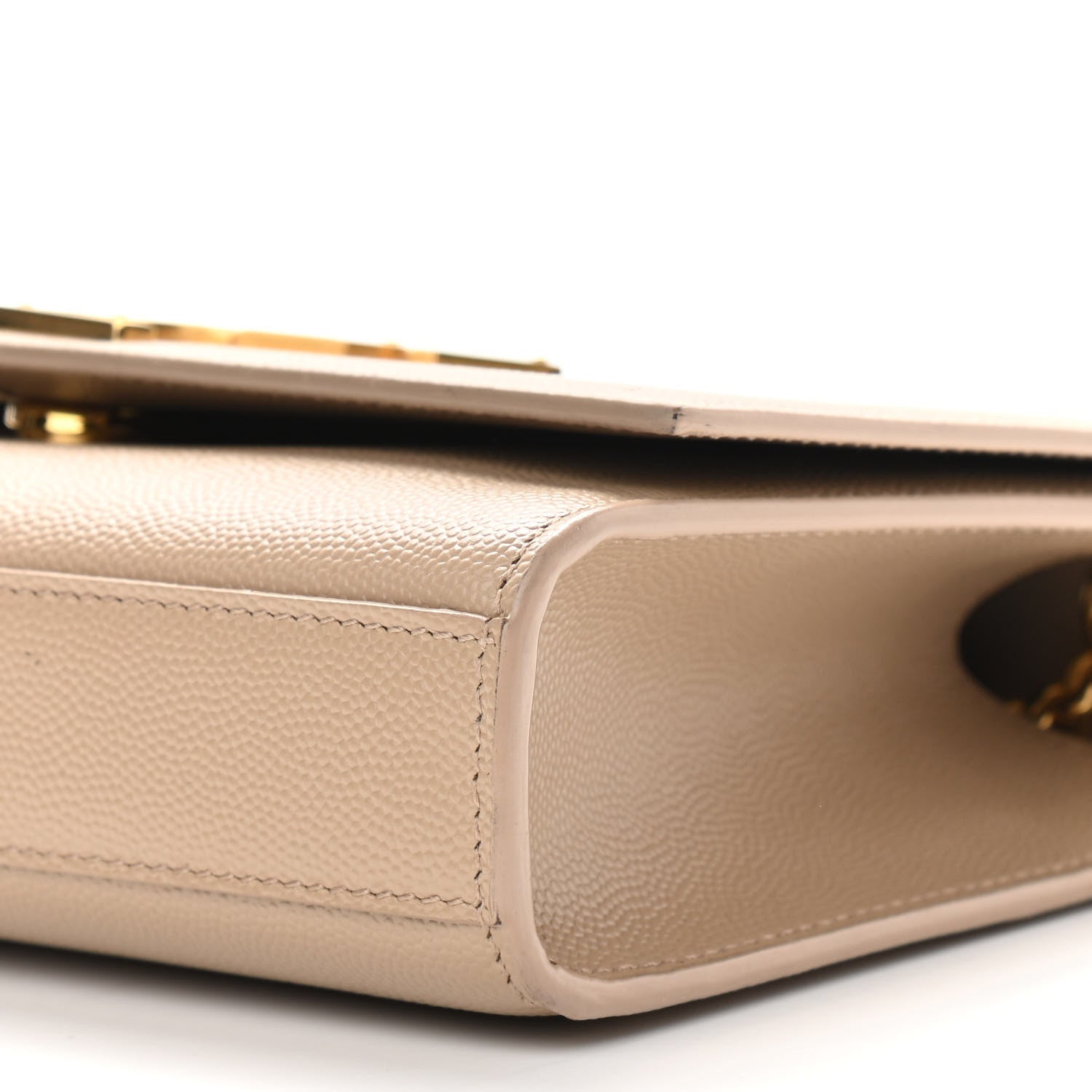 Saint Laurent Grain De Poudre Small Monogram Kate Satchel Nude Powder 6 of 9