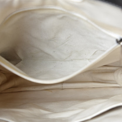 Chanel Patent Chocolate Bar Quilted Tote Beige Black 13 of 17