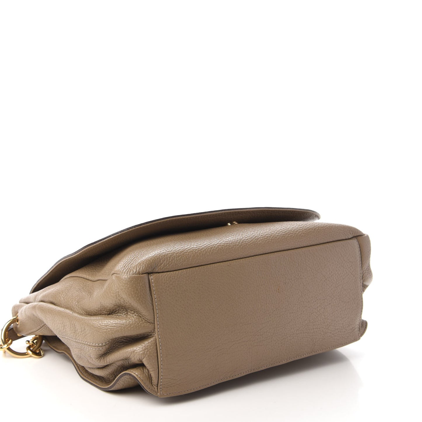 Calfskin Studded Shoulder Bag Beige