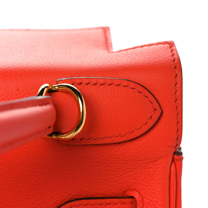 Hermes Evercolor Kelly Retourne 28 Orange Poppy 9 of 41
