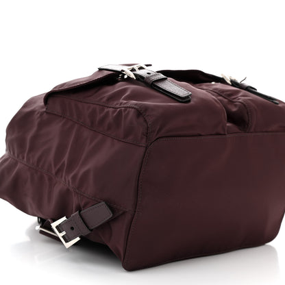 Prada Tessuto Nylon Saffiano Vela Medium Backpack Bordeaux 9 of 11