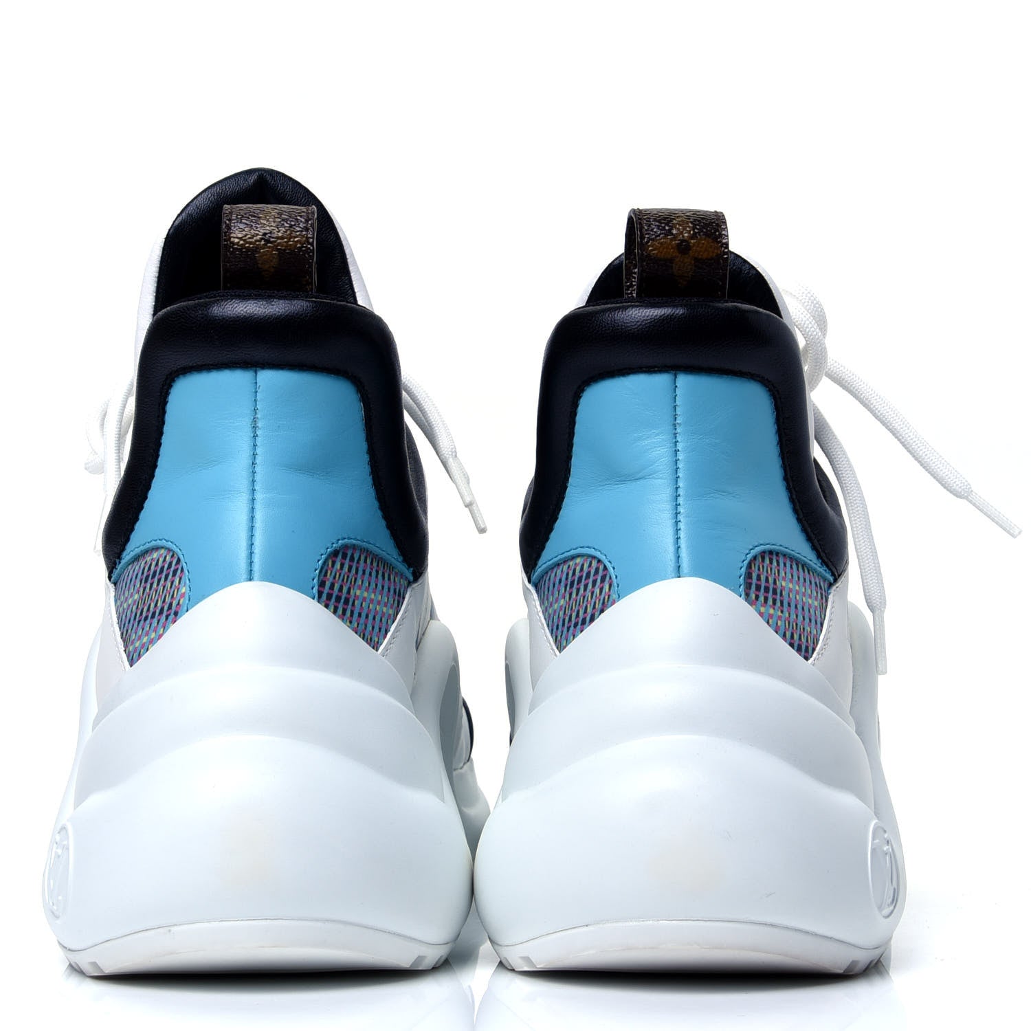 Louis Vuitton Calfskin Nylon LV Pop Archlight Sneaker 40 Blue 6 of 11