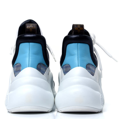 Louis Vuitton Calfskin Nylon LV Pop Archlight Sneaker 40 Blue 6 of 11