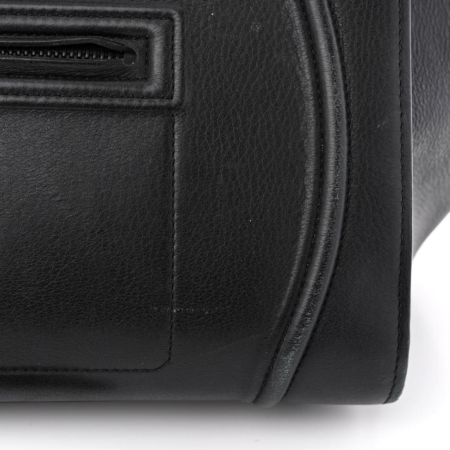 Supple Calfskin Medium Phantom Luggage Black