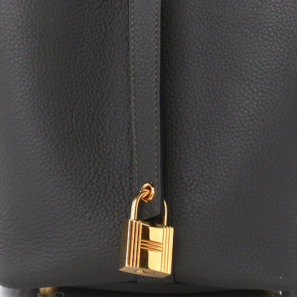 Hermes Taurillon Maurice Picotin Lock 18 PM Graphite 8 of 11