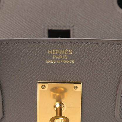 Hermes Epsom Birkin Sellier 30 Etain 6 of 12