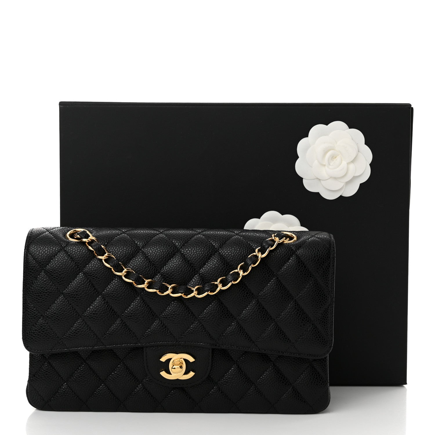 Chanel Caviar Quilted Medium Double Flap Black 11 of 11