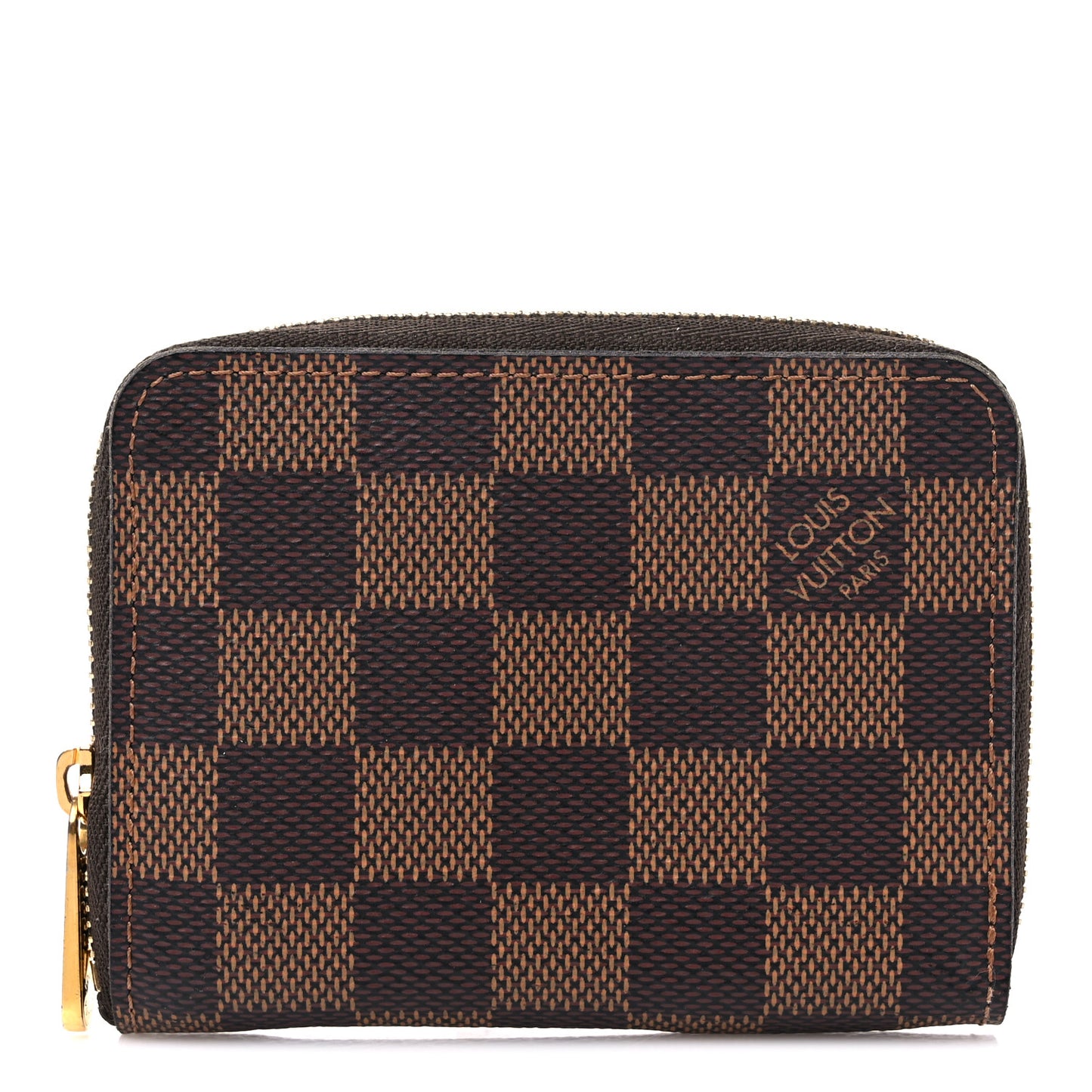 Damier Ebene Zippy Coin Purse Rose Ballerine