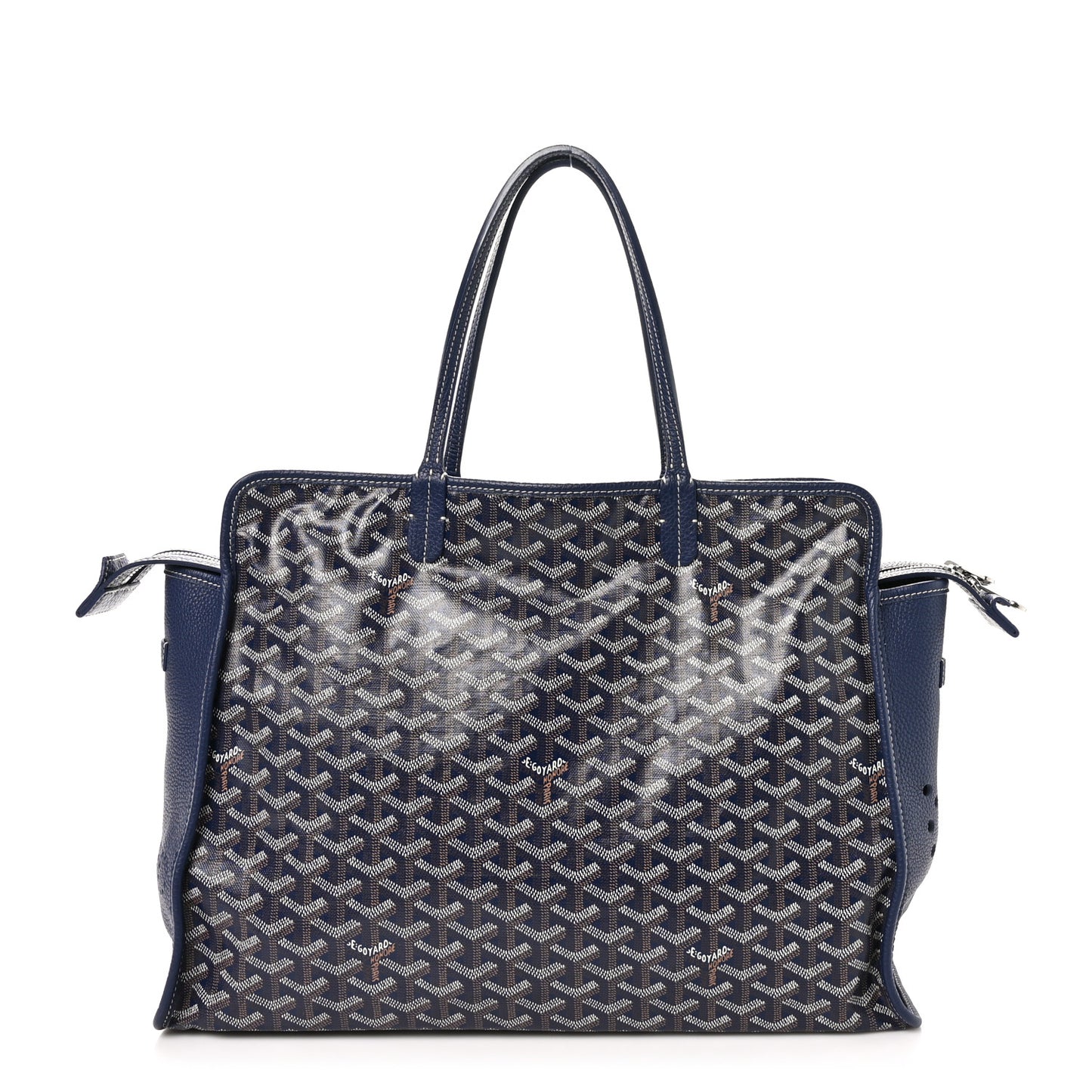 Goyardine Sac Hardy Pet Carrier PM Navy