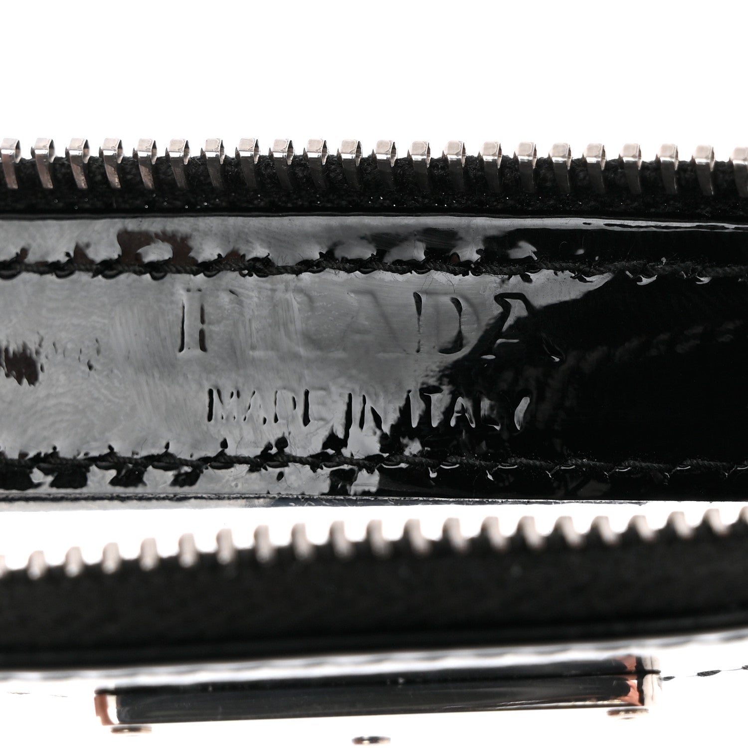 Prada Vernice PVC Card Holder Black 6 of 8