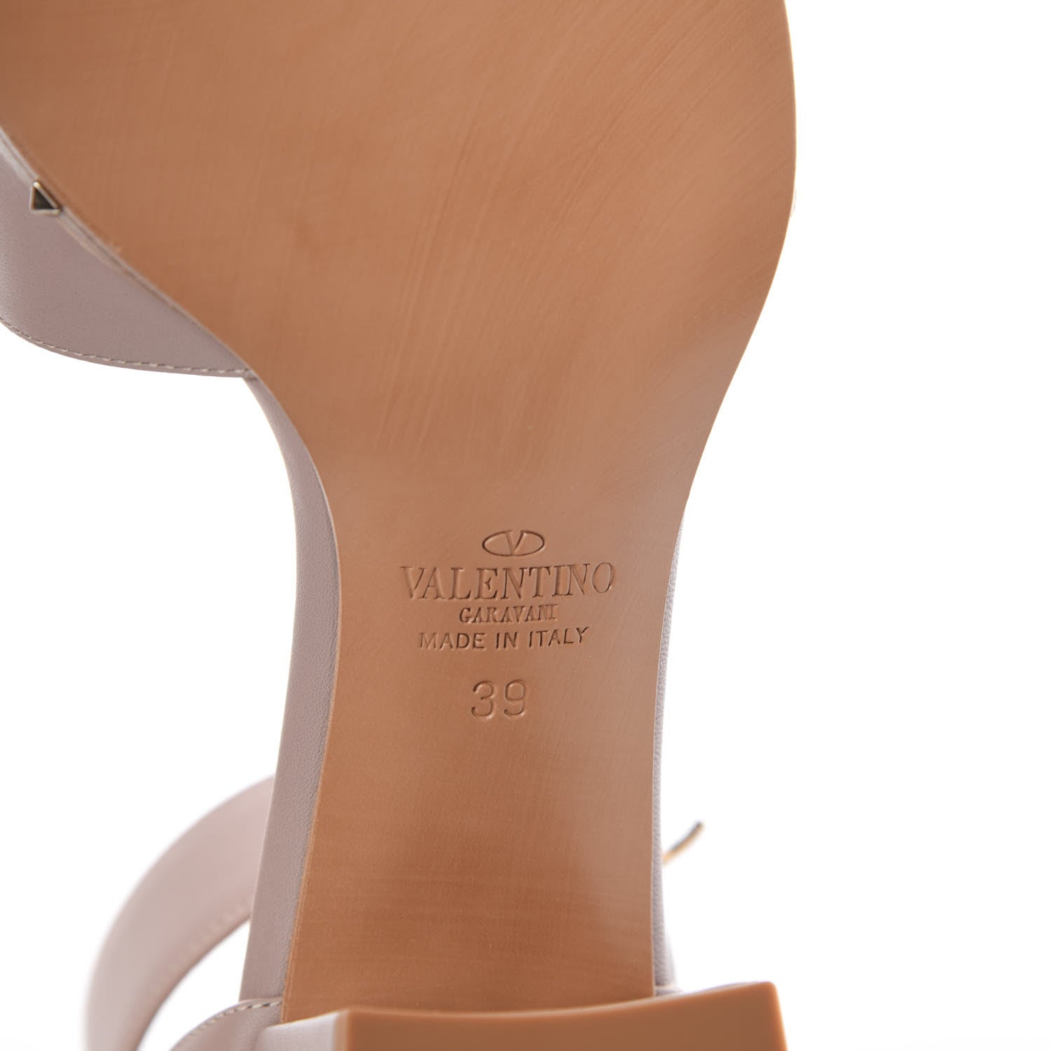 Valentino Garavani Nappa Soul Rockstud 65mm Sandals 39 Poudre 6 of 11