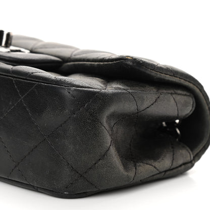 Chanel Lambskin Quilted Extra Mini Rectangular Flap Black 6 of 10