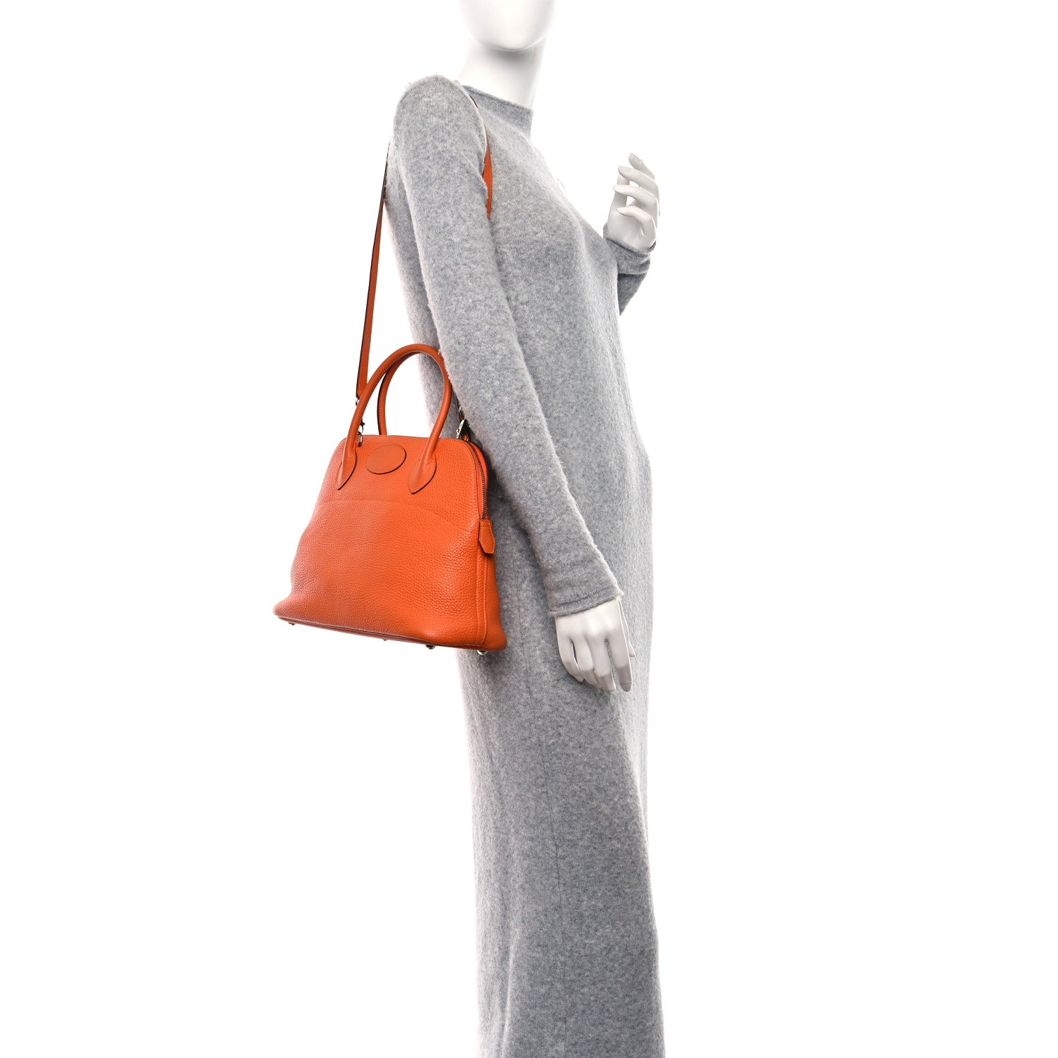 Hermes Taurillon Clemence Bolide 31 Orange 2 of 8