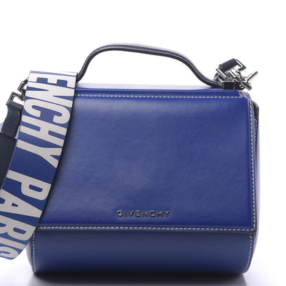 Givenchy Calfskin Mini Pandora Box Logo Strap Crossbody Bag Moroccan Blue 9 of 9