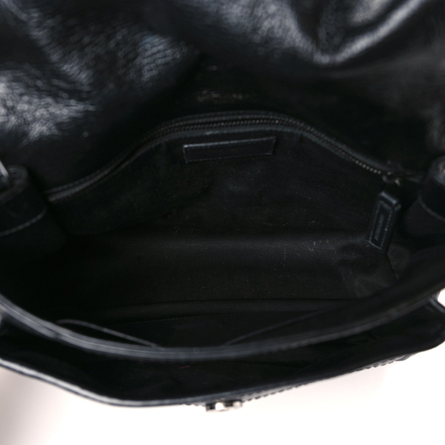 Saint Laurent Crinkled Calfskin Matelasse Monogram Medium Niki Chain Satchel Black 5 of 9