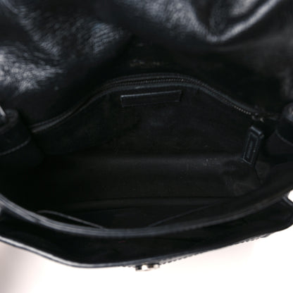 Saint Laurent Crinkled Calfskin Matelasse Monogram Medium Niki Chain Satchel Black 5 of 9