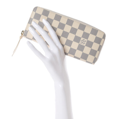 Louis Vuitton Damier Azur Clemence Wallet 2 of 10