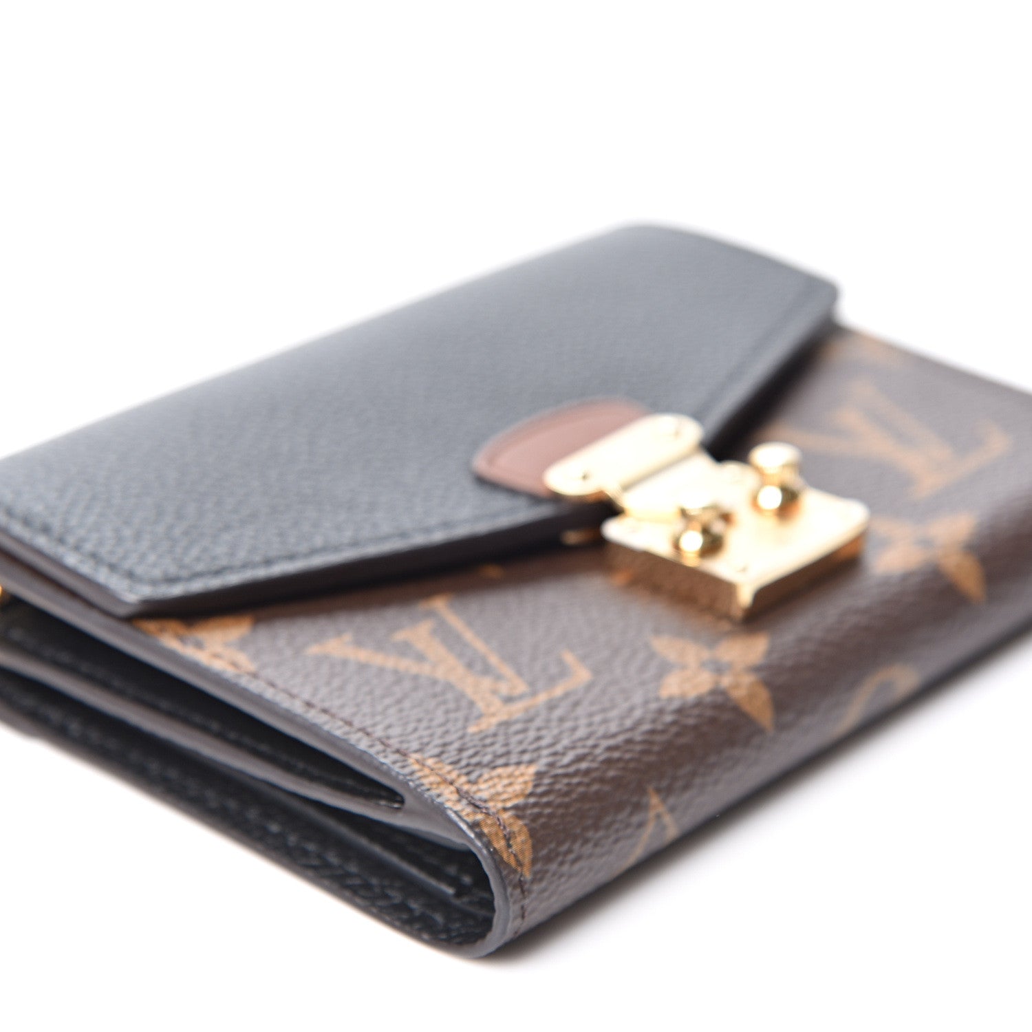 Louis Vuitton Monogram Pallas Compact Wallet NM Black 7 of 10