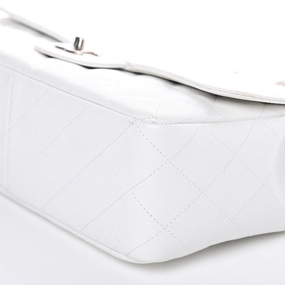 Chanel Caviar Quilted Jumbo Single Flap White 9 of 11