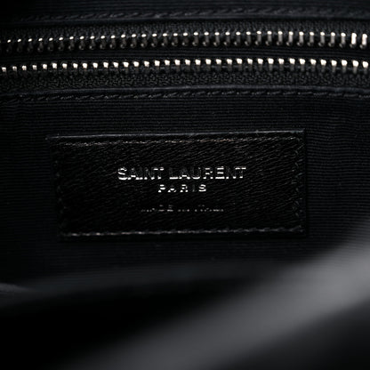 Saint Laurent Calfskin Y Quilted Monogram Small Loulou Bowling Bag Black 6 of 14