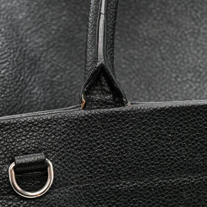 Saint Laurent Grained Calfskin Medium Cabas Rive Gauche Black 26 of 41