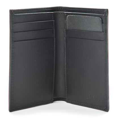 Fendi Glazed Fabric Vitello Century FF 1974 Stamp Patch Mens Wallet Black 5 of 8