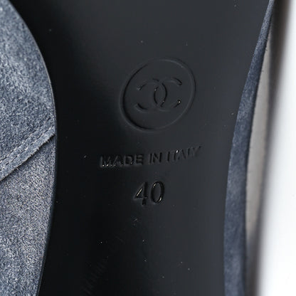 Chanel Suede High Boots 40 Grey 7 of 7
