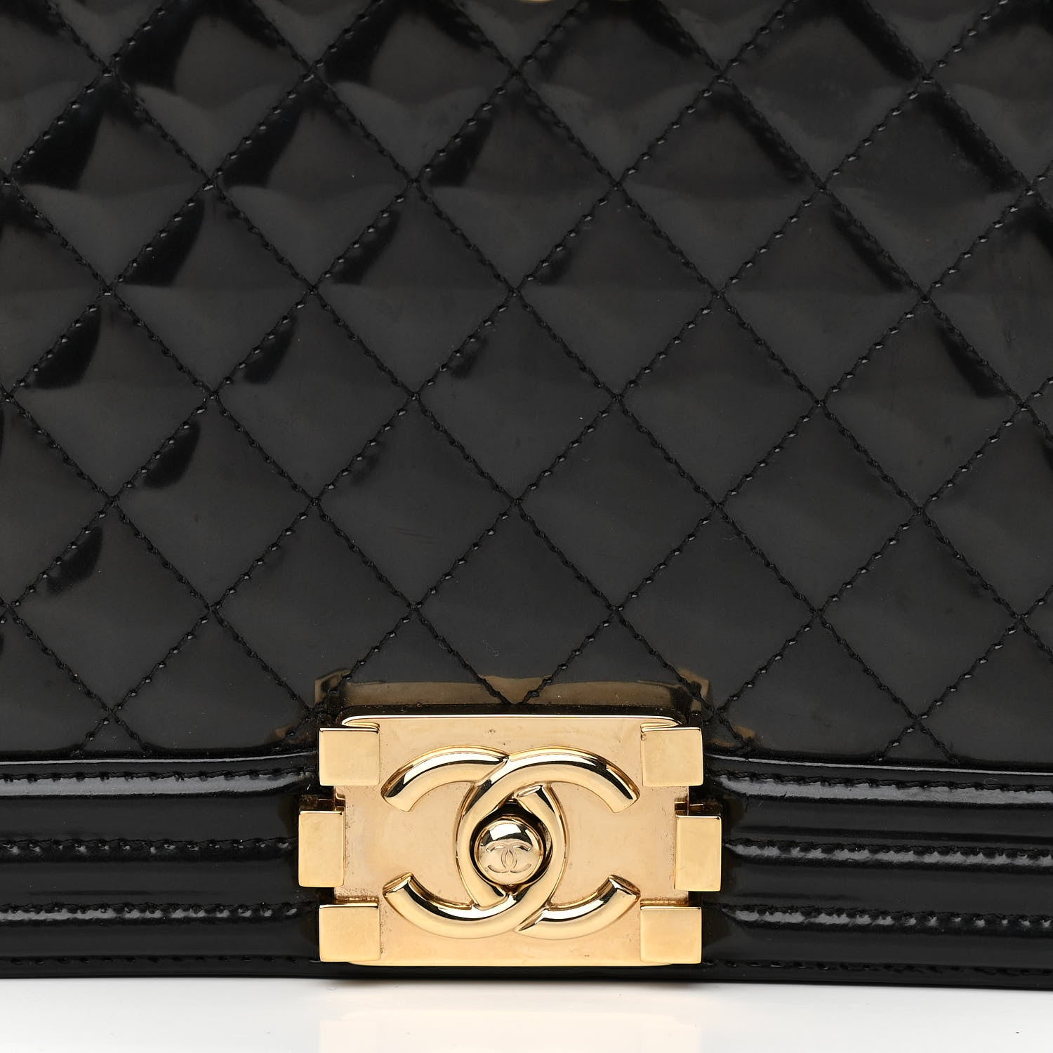 Chanel Iridescent Glazed Calfskin Quilted New Medium Boy Flap Black 8 of 13