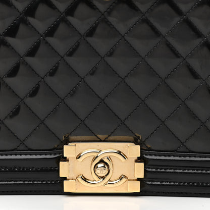 Chanel Iridescent Glazed Calfskin Quilted New Medium Boy Flap Black 8 of 13