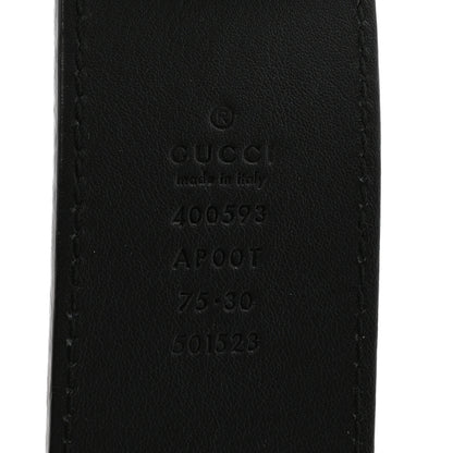 Gucci Calfskin Double G 40mm Belt 75 30 Black 5 of 5