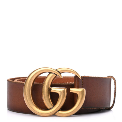 Gucci Faded Calfskin Double G 40mm Belt 80 32 Cuir 1 of 5