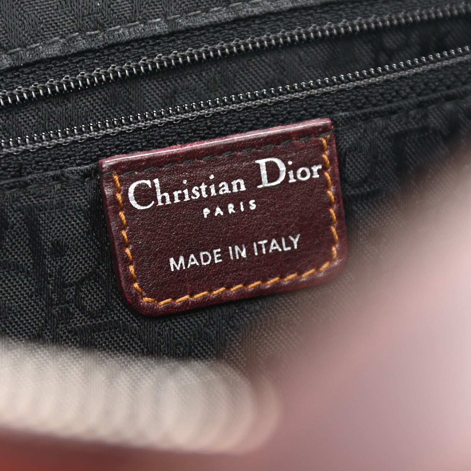 Christian Dior Suede Gaucho Double Saddle Bag Burgundy 6 of 14