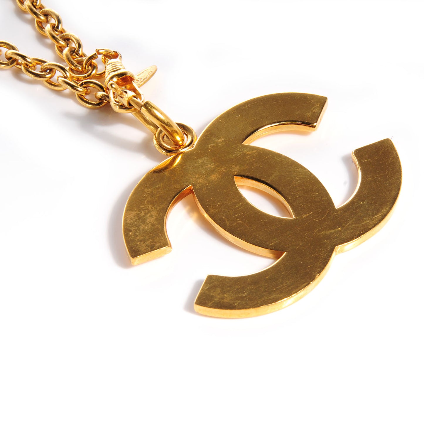 XL CC Long Necklace Gold
