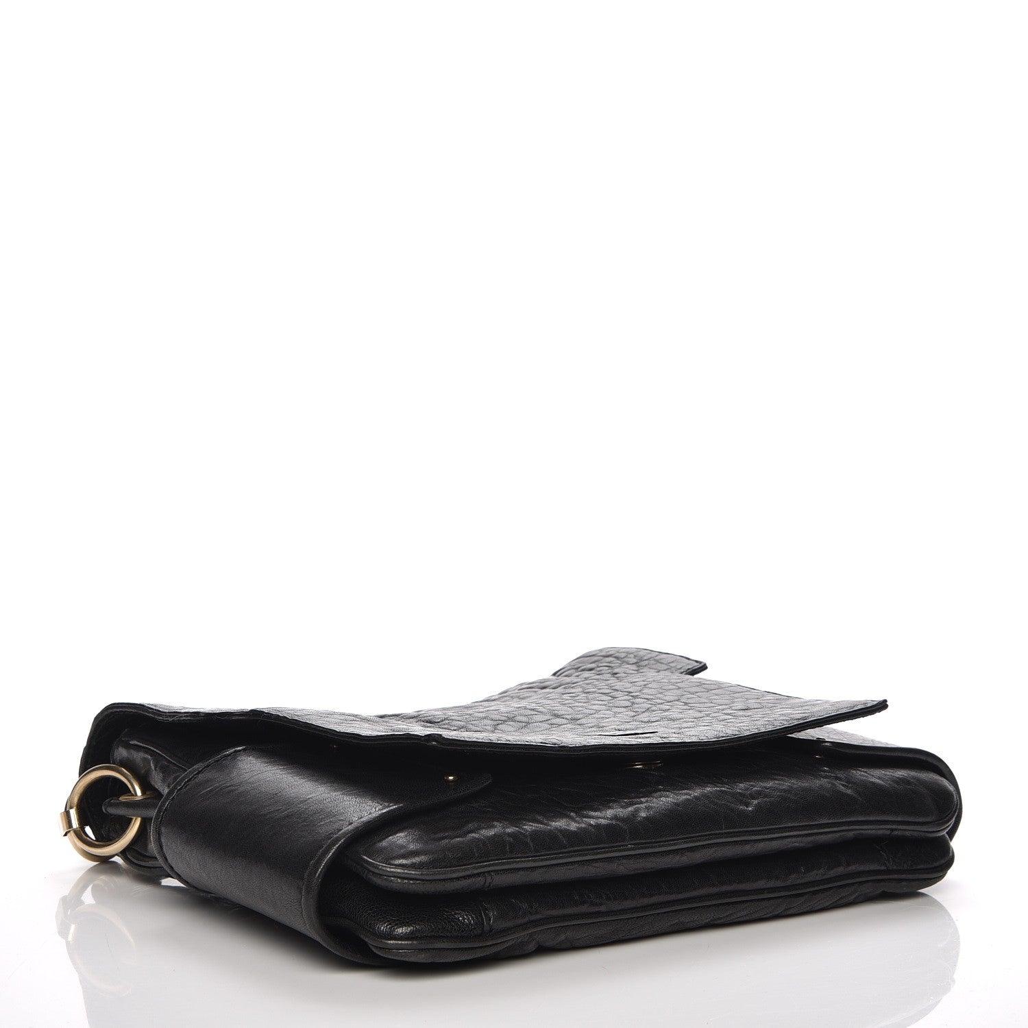 Givenchy Pebbled Lambskin Melancholia Shoulder Bag Black 4 of 7