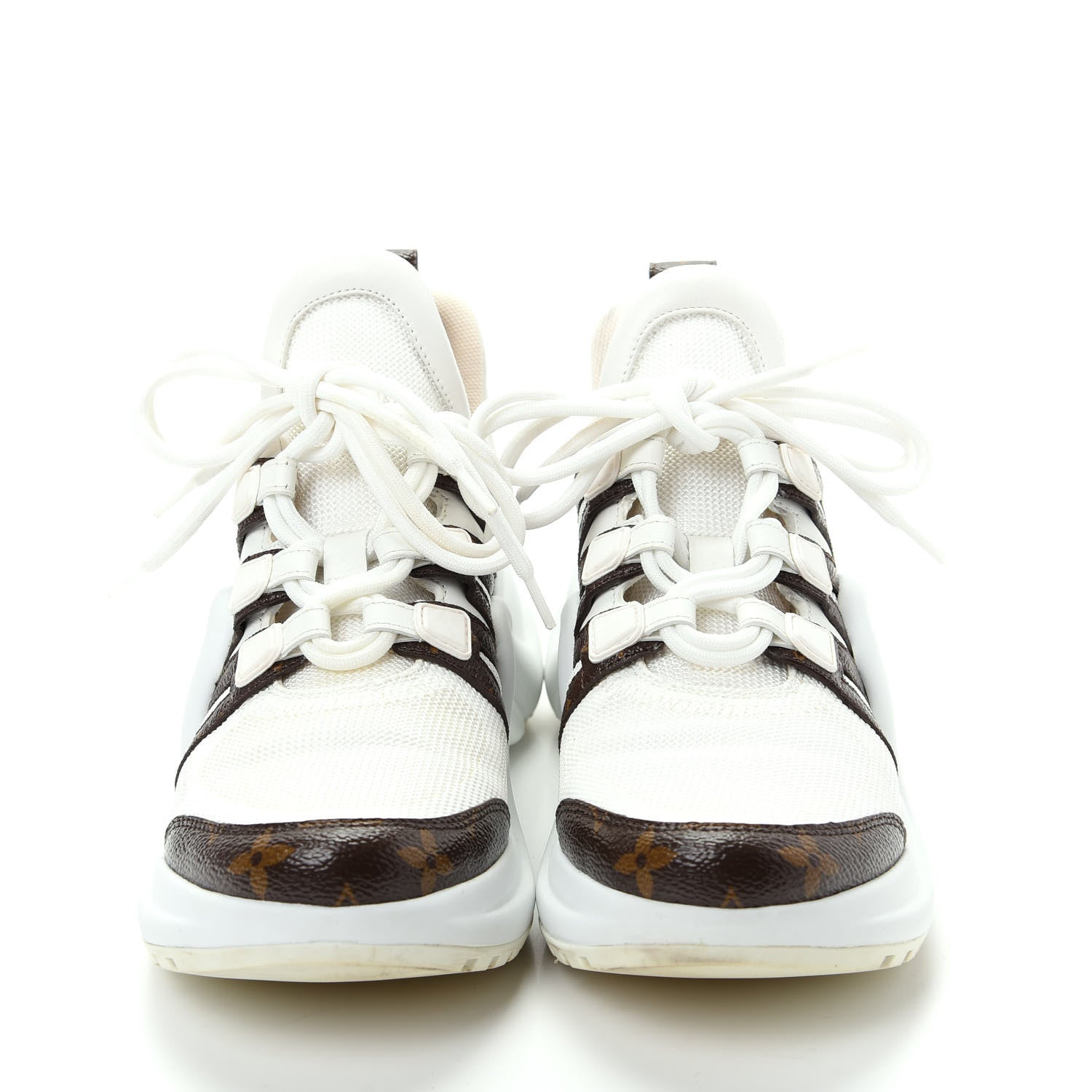 Louis Vuitton Patent Monogram LV Archlight Sneakers 37.5 White 2 of 10