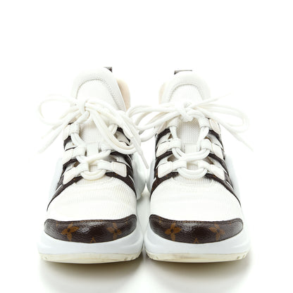 Louis Vuitton Patent Monogram LV Archlight Sneakers 37.5 White 2 of 10