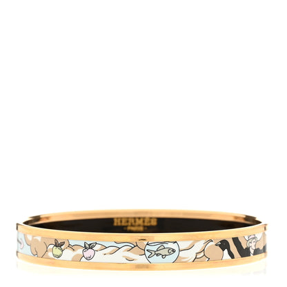 Hermes Enamel Printed Narrow Dans les Nuages Bracelet 65 Multicolor 1 of 6