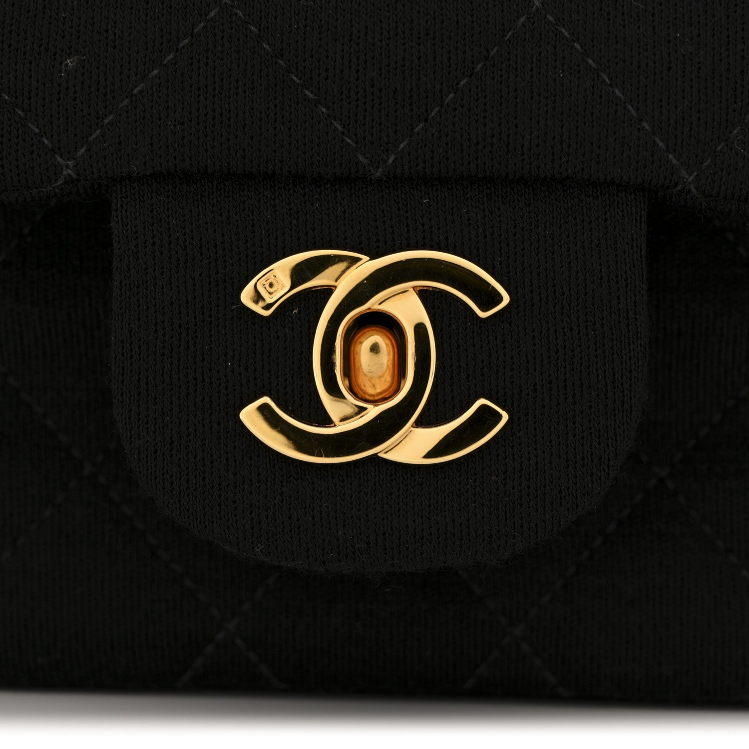 Chanel Jersey Quilted Medium Double Flap Black 13 of 13